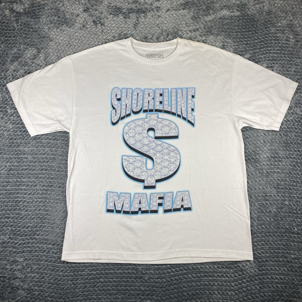OTXBOYZ Shoreline Mafia T-shirt White Size XL NWOT RAP